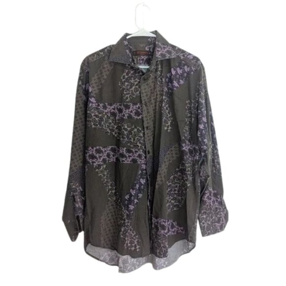 Etro Other - Etro Paisley Button Down Shirt Brown Purple Size 42